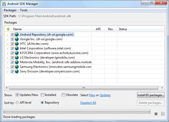 Android Sdk Manager Change Sdk Path Mac Os