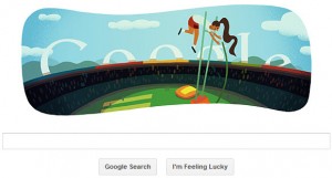 London 2012 Pole Vault google doodle