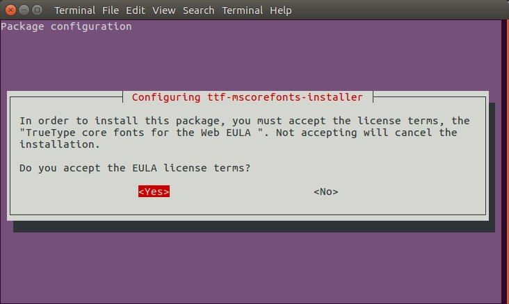 microsoft ttf font ubuntu