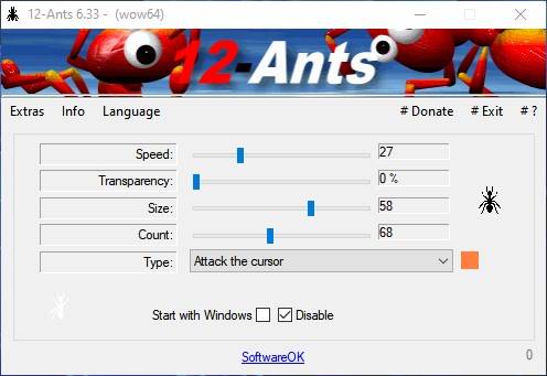 12 ants