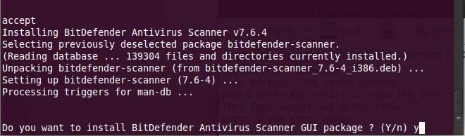 install virus scanner on xfce