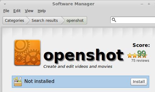 sudo apt install openshot