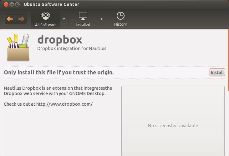 install dropbox ubuntu 14