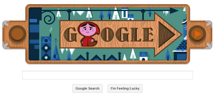 Grimms Fairy Tales google doodle