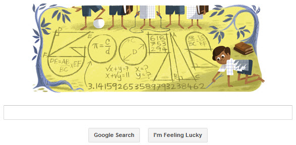Srinivasa Ramanujan's 125th birthday google doodle