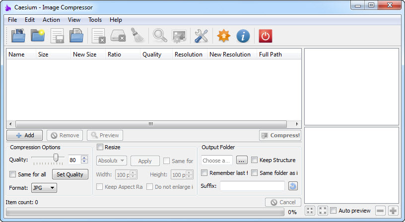 Caesium - Free image compressor