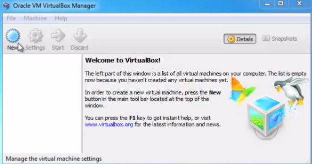 New virtualBox
