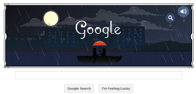 Claude Debussy's 151st birthday google doodle