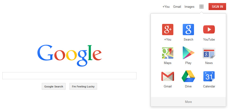 New google home page