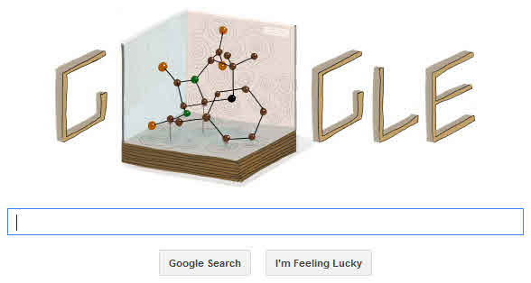 Dorothy Hodgkin's 104th birthday google doodle