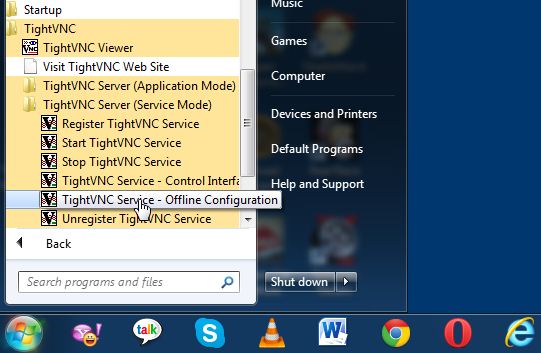 tightvnc server not showing desktop