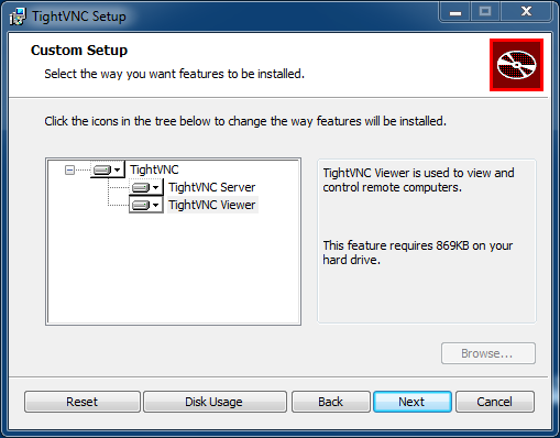 tightvnc server configuration