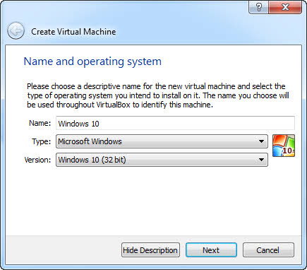 oracle vm virtualbox win10