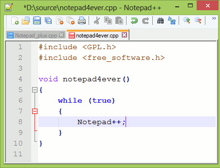 notepad++