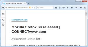 Read more about the article Mozilla firefox 38.0.5 released with Reader View