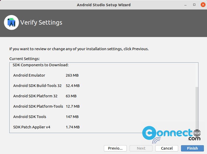 Android Studio sdk verify