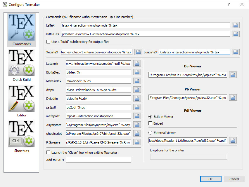 texmaker build pdf