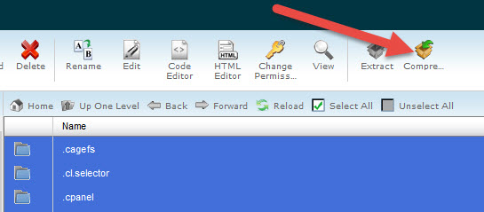 cpanel compress