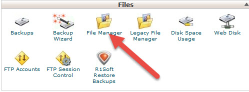 cpanel file manager download folder