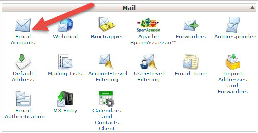cpanel mail accounts