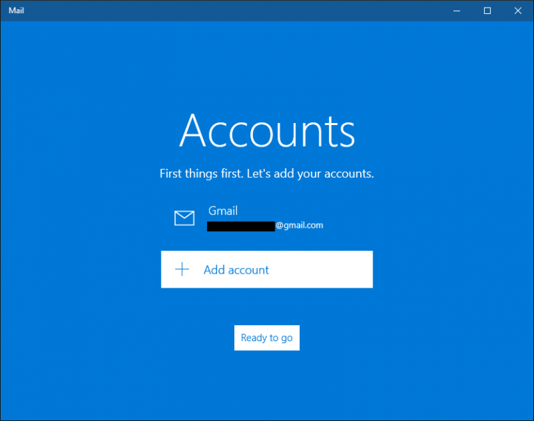How to setup Mail account in Windows 10 mail app