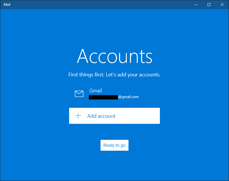 Почта account. Почта Windows.