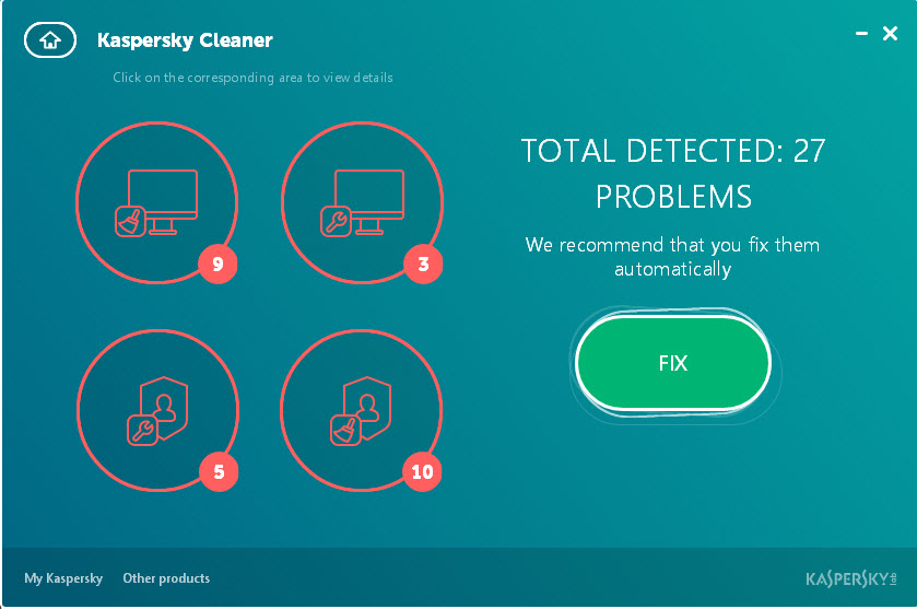 kaspersky cleaner clean