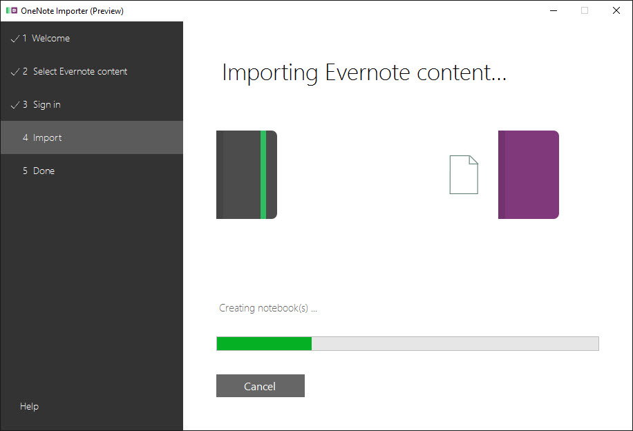 import growly notes into onenote
