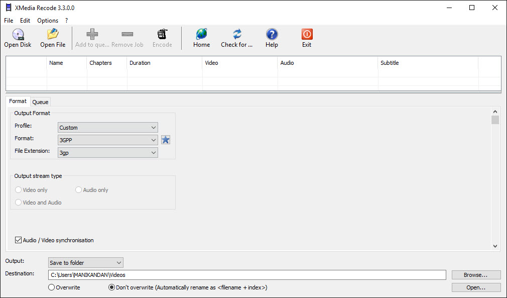 XMedia Recode 3.5.8.3 instaling