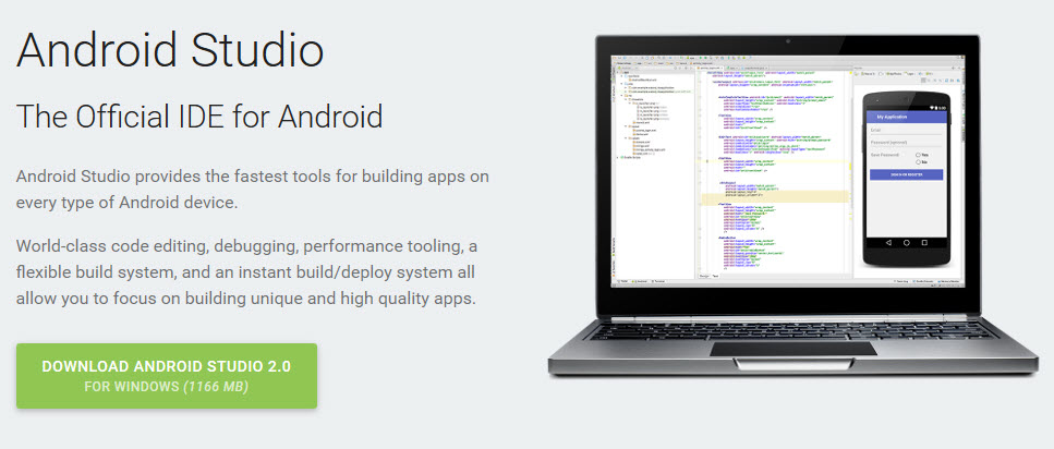 android studio 2.0 download for windows
