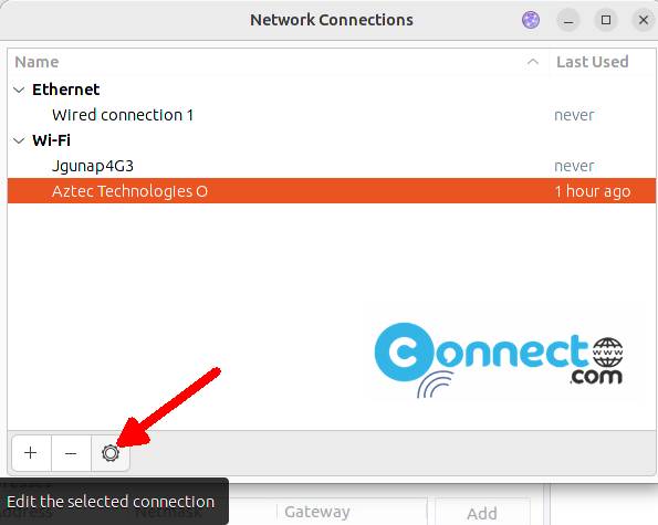 Edit Network connections