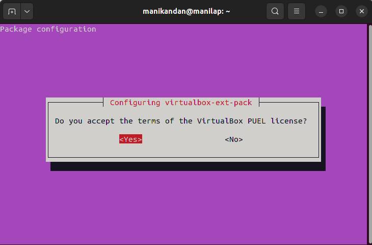 Oracle VM VirtualBox license