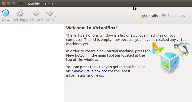 how to run ubuntu on oracle vm virtualbox