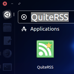 quiteRSS on ubuntu