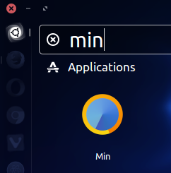 min browser on ubuntu