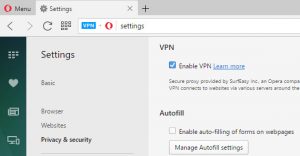 Read more about the article How to enable native VPN feature in Opera