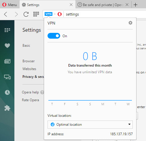 How to enable native VPN feature in Opera | CONNECTwww.com