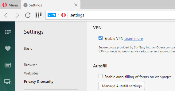how to apply opera vpn for windows