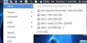 Read more about the article Manage Drives & Partitions on Ubuntu – Indicator Diskman