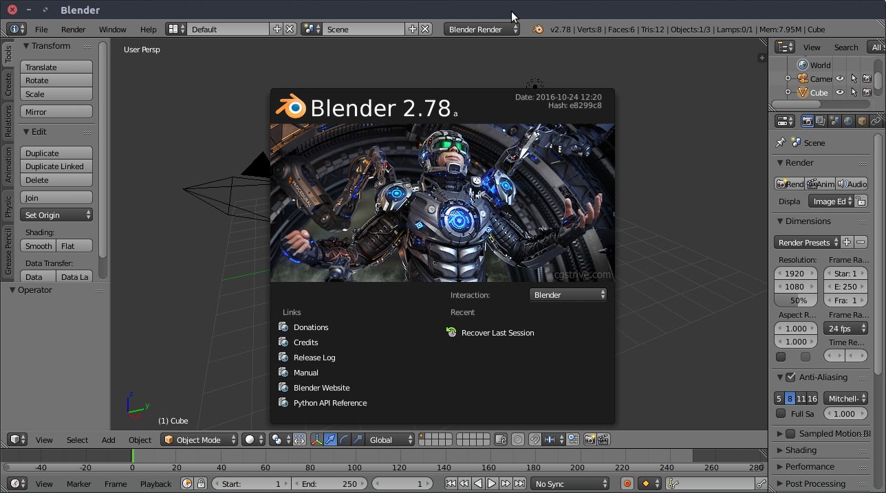 current version of blender