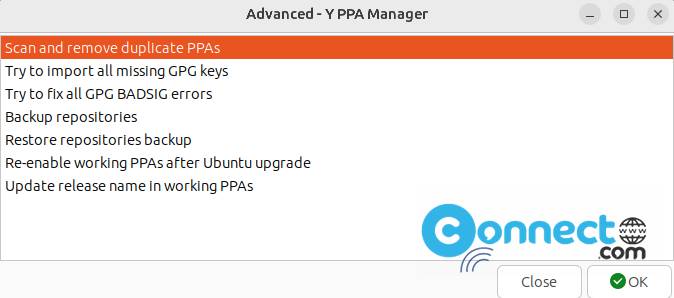 Y PPA Manager settings