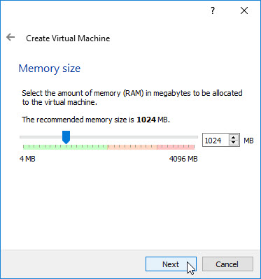 virtualbox-ram-setting