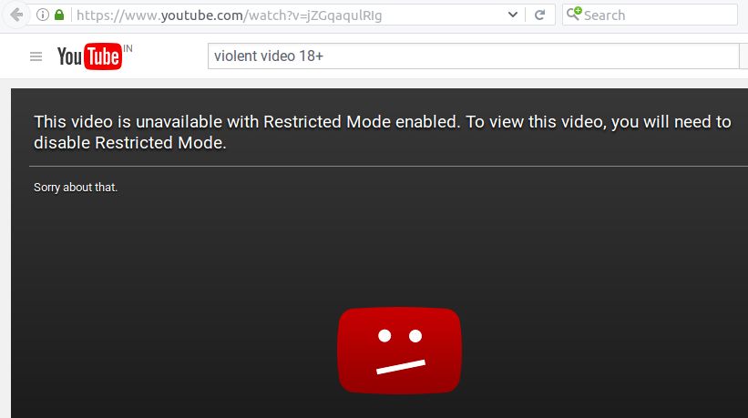 Watch restricted youtube online videos website