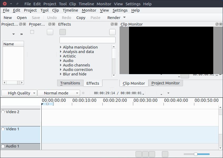Best Video Editor for linux KdenLive Video Editor