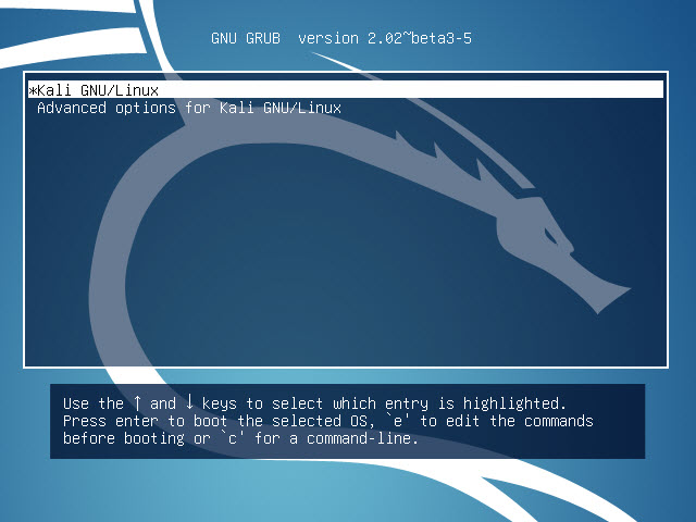 kali linux virtualbox password