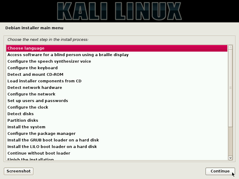 offline english dictionary for kali linux