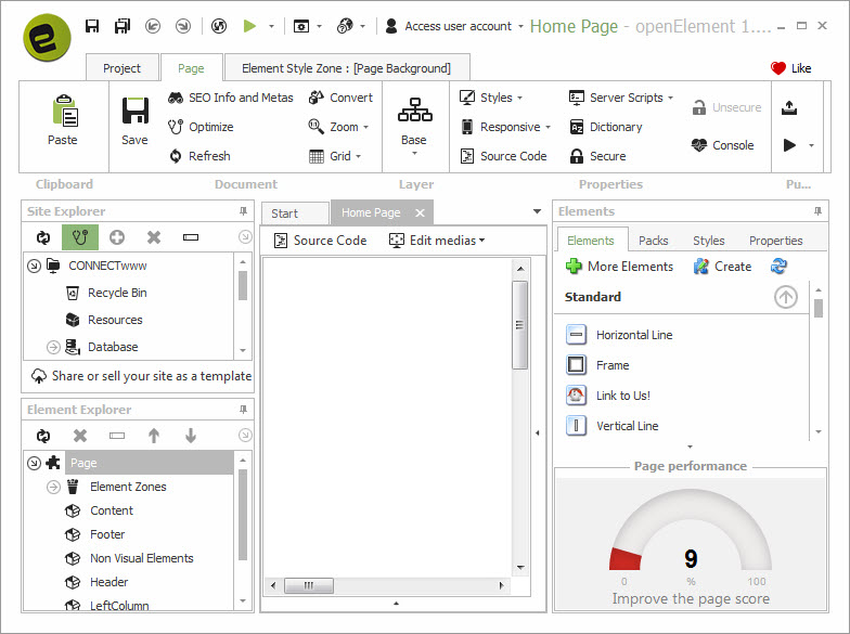 openElement – Free WYSIWYG web authoring program | CONNECTwww.com