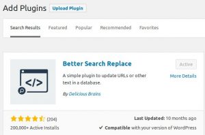 Read more about the article Better Search Replace – bulk WordPress search and replace