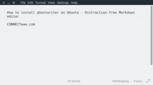 Read more about the article How to install ghostwriter on Ubuntu – Distraction-free Markdown editor