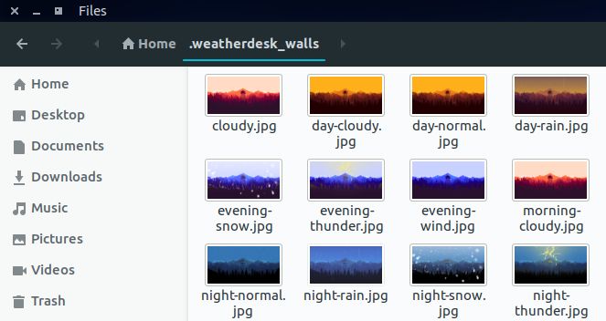 weatherdesk linux